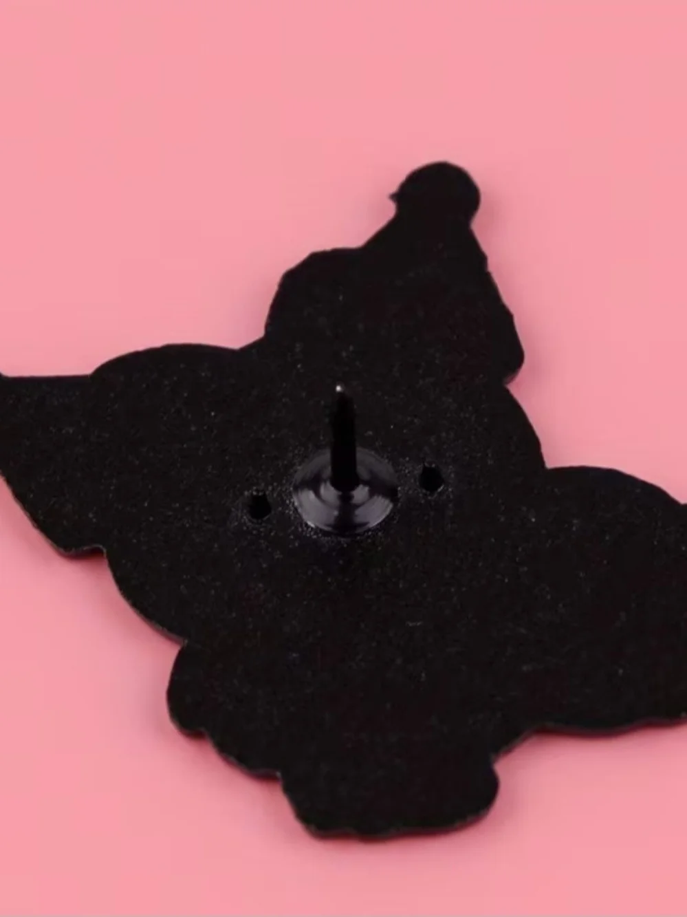 Kuromi-Inspired Purple Enamel Pin - Cute Gothic Accessory